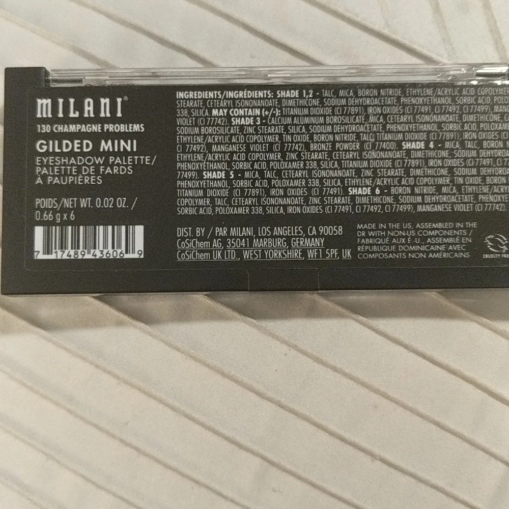 NWT MILANI Eyeshadow Palette